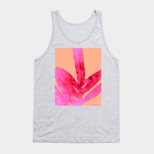 Peach Pink Ferns, Living Coral Tank Top